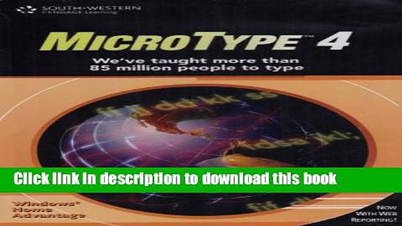 Read Windows Individual Home Advantage Version CD-ROM/User Guide Package for MicroType 4.1