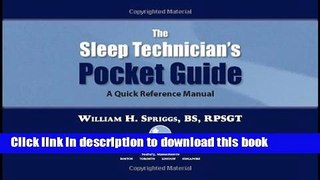 Read Books The Sleep Technician s Pocket Guide PDF Free
