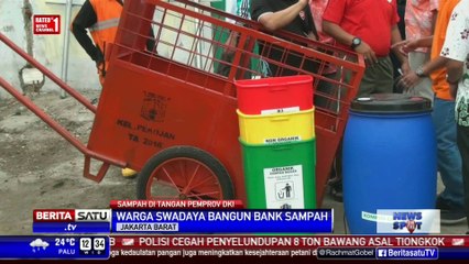 Warga Tambora Swadaya Bangun Bank Sampah