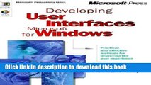 Read Developing User Interfaces for Microsoft Windows Ebook Free