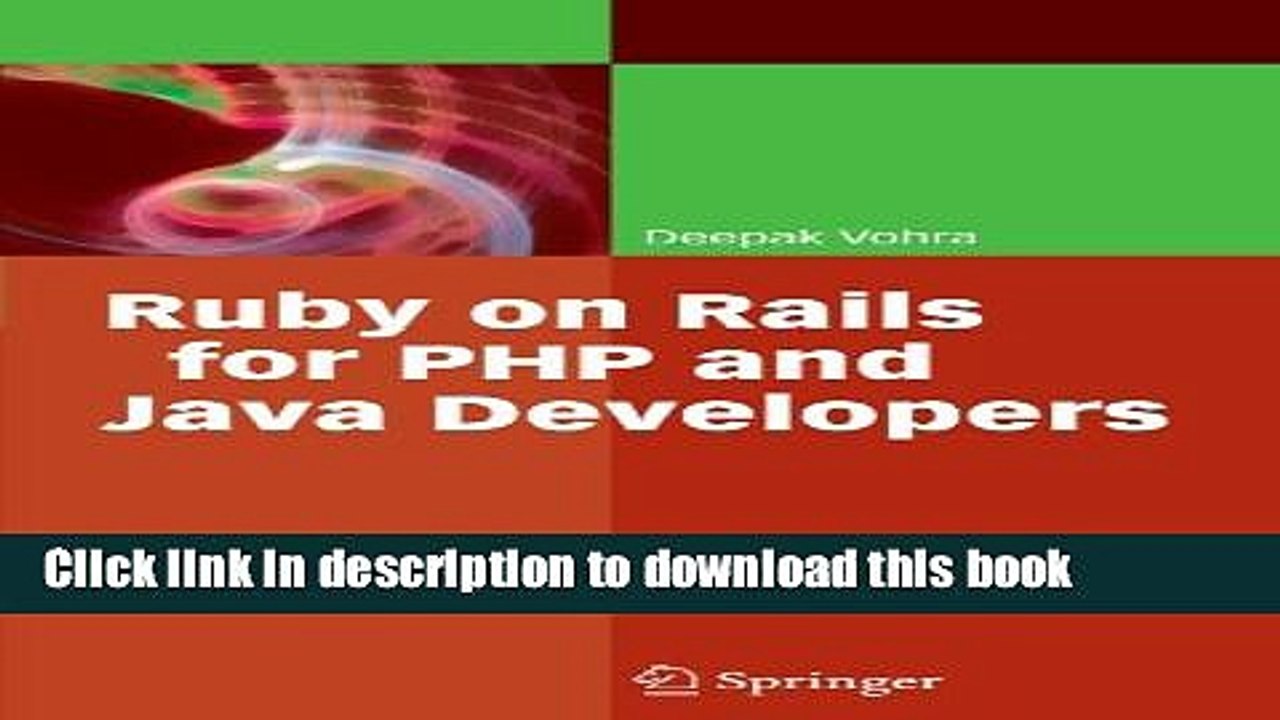 Download Ruby on Rails for PHP and Java Developers PDF Free