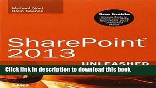 Read SharePoint 2013 Unleashed Ebook Free