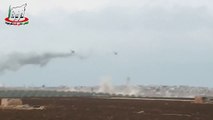 4 вертолёта МИ 24 уничтодают террористов под шквальным огнём