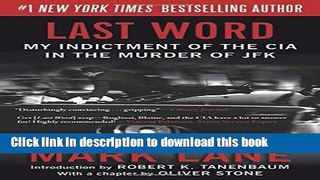 Read Last Word: My Indictment of the CIA in the Murder of JFK PDF Free