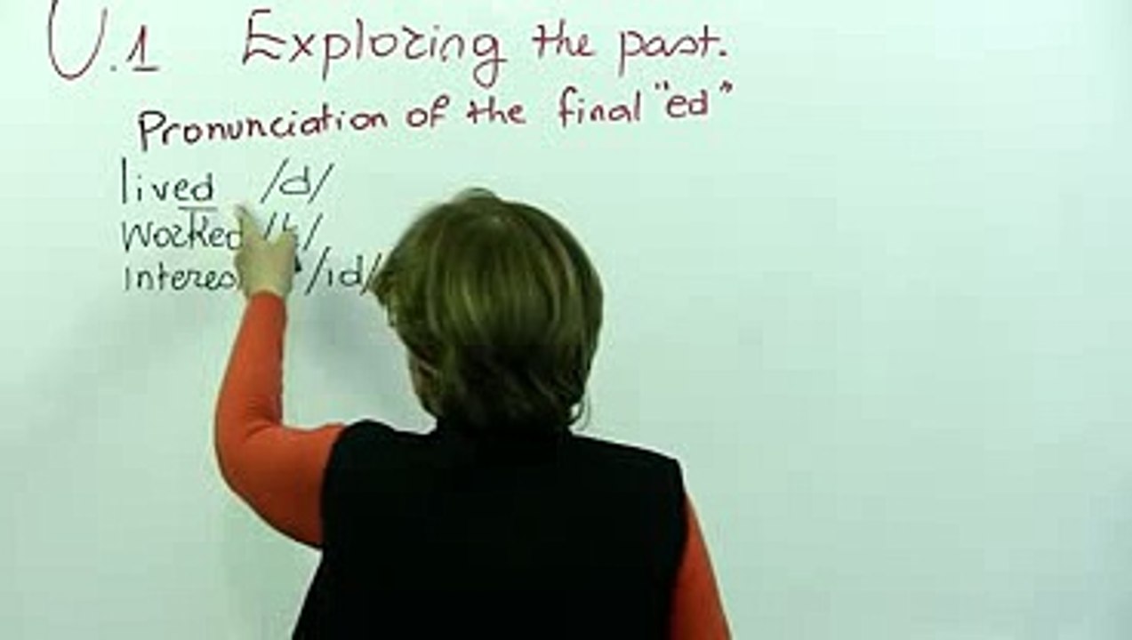 Pronunciation of the final ed 1