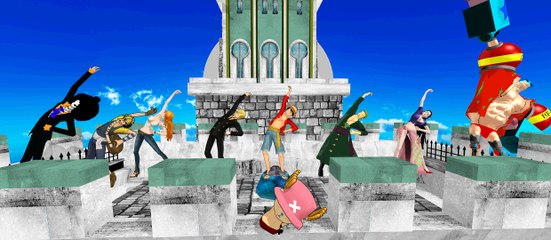[MMD] Yo-Kai Taisou Daiichi [Yo-Kai Watch Dance] - Straw Hat Pirates Crew [HD]