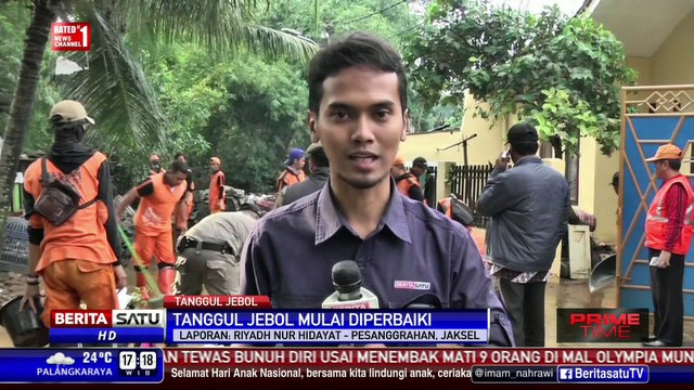Tanggul Kali Pesanggrahan Jebol, Ratusan Rumah Terendam Banjir