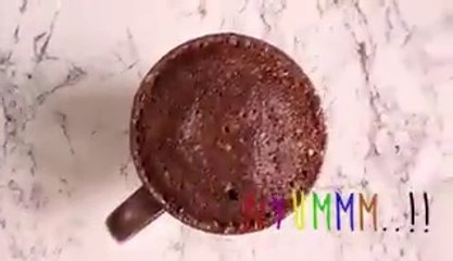How To Bake Chocolate Cake In A Mug Using Microwave Oven