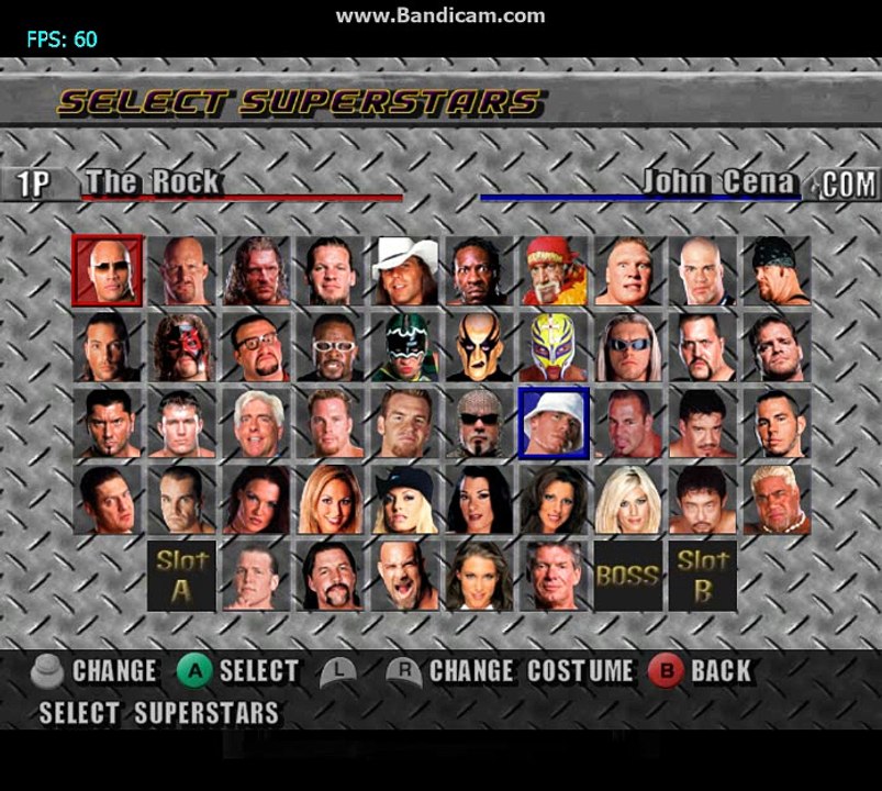 WWE WrestleMania XIX Gamecube - The Rock vs. John Cena (Harbor Cage)