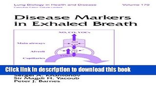 [PDF]  Disease Markers in Exhaled Breath (Lung Biology in Health and Disease)  [Download] Full Ebook