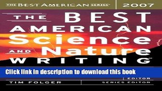 Download The Best American Science and Nature Writing 2007 PDF Online