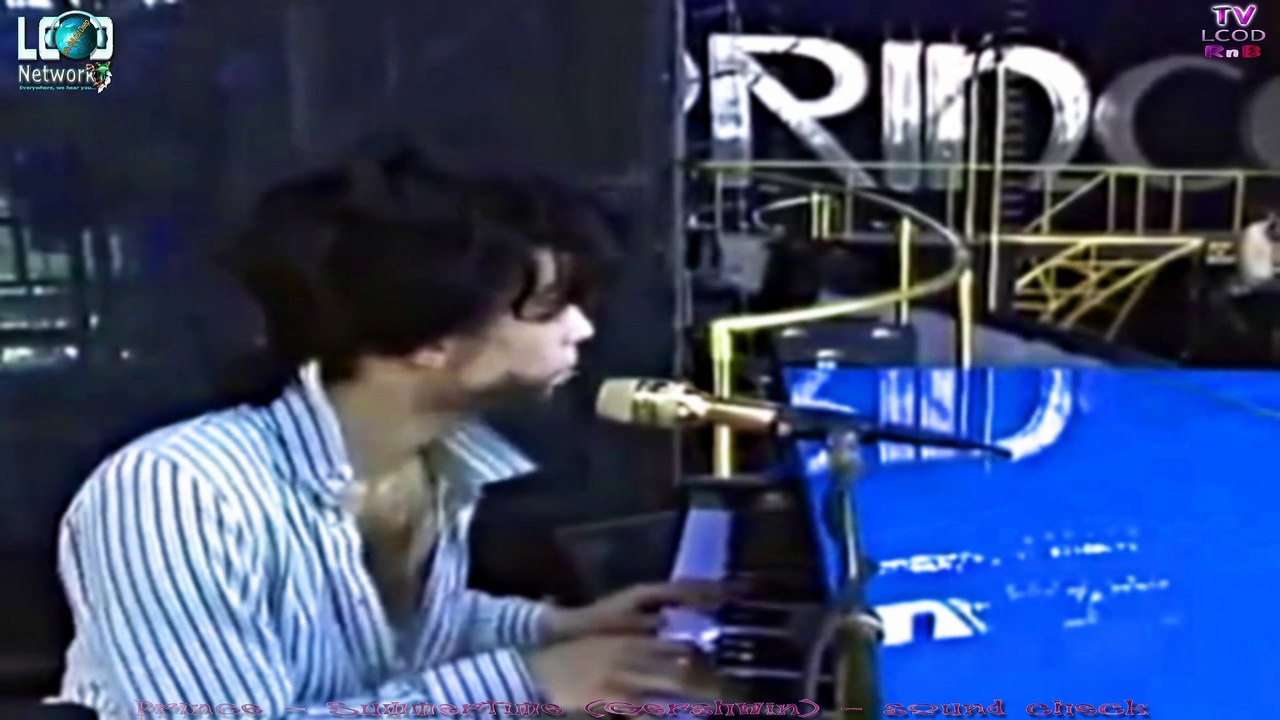 Prince - Summertime - Gershwin (Concert - Piano Sound Check) - lcod tv