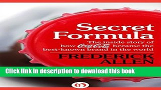 Download Books Secret Formula E-Book Free