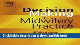 [PDF]  Decision-Making in Midwifery Practice  [Read] Full Ebook