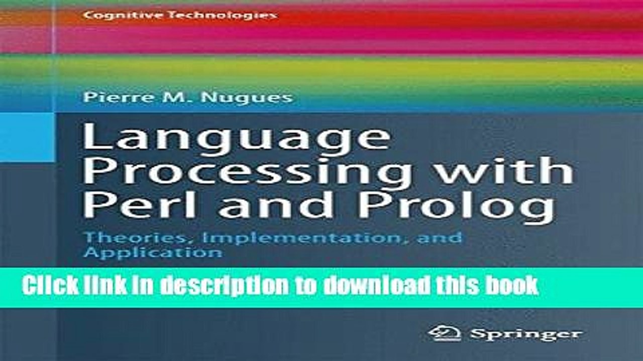 Read Book Language Processing with Perl and Prolog: Theories, Implementation, and Application