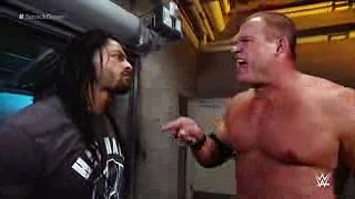 Kane kicks Roman Reigns off SmackDown  SmackDown, June 25, 2015