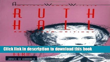 Read Ruth Hall and Other Writings by Fanny Fern PDF Online