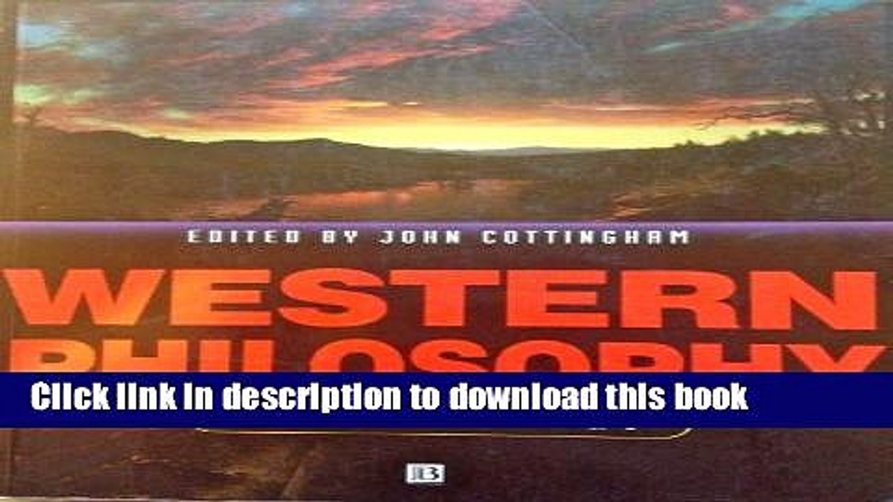 Download Western Philosophy: An Anthology PDF Online