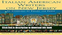 Read Italian American Writers on New Jersey: An Anthology of Poetry and Prose Ebook Free