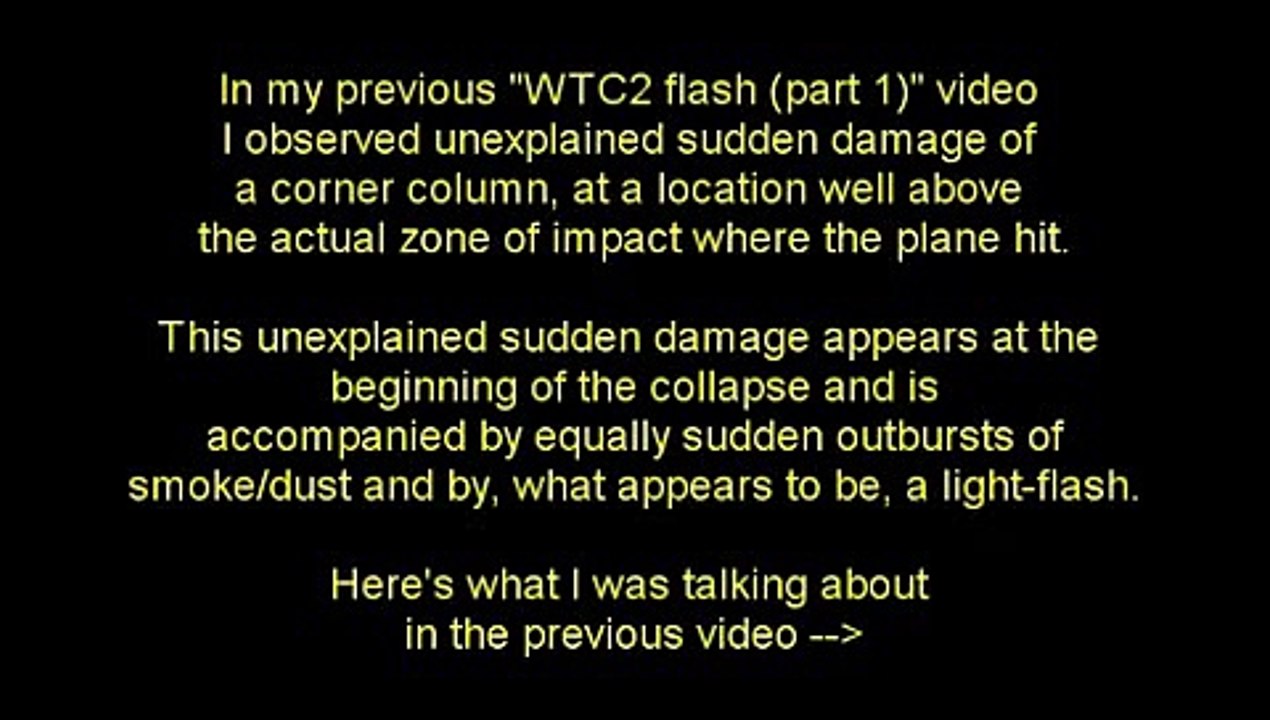 911 : Flashes of light in WTC2 South Tower. (part 2.)