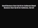 READ book  Small Business Start-Up Kit for California (Small Business Start Up Kit for California