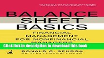 Read Books Balance Sheet Basics: Financial Management for Nonfinancial Managers ebook textbooks