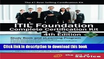 Read ItilÂ® Foundation Complete Certification Kit - Study Book and eLearning Program - 4th