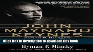 Read Books John Maynard Keynes PDF Free