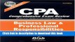 Read Books CPA Comprehensive Exam Review, 2002-2003: Business Law   Professional Responsibilities