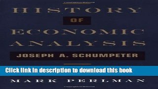 Read Books History of Economic Analysis: With a New Introduction E-Book Free