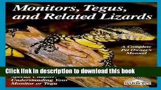 [PDF] Monitors, Tegus, and Related Lizards [Read] Online
