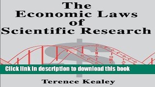Read Books The Economic Laws of Scientific Research ebook textbooks
