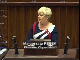 Poseł Małgorzata Pępek - Wystąpienie z dnia 06 lipca 2016 roku.