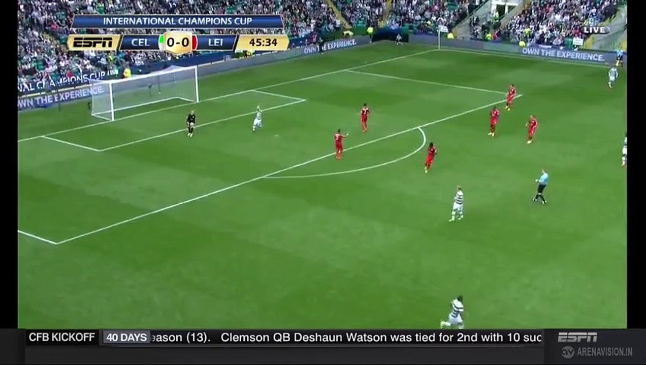 0-1 Riyiad Mahrez Goal - Celtic 0-1 Leicester City International Champions Cup 23-07-2016