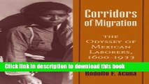 Read Books Corridors of Migration: The Odyssey of Mexican Laborers, 1600-1933 ebook textbooks