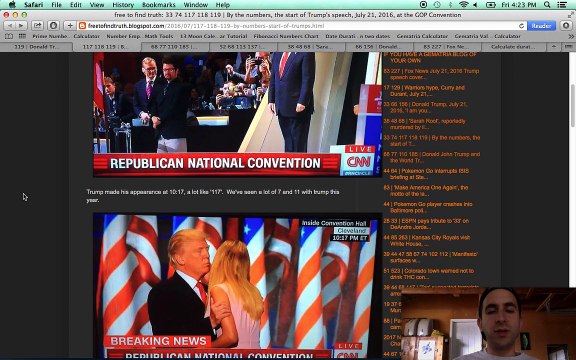 Trump's 74-minute speech to close out the GOP Convention, 7-21-16- Masonic Zionist Stooge Exposed