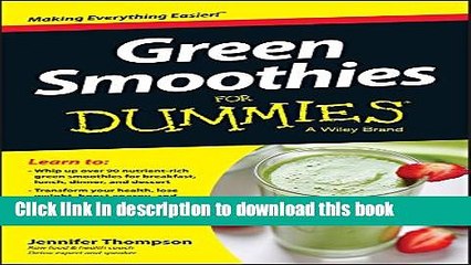 Read Green Smoothies For Dummies  Ebook Online