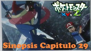 Sinopsis Capitulo 29 Pokemon XY & Z | ¡Ash Greninja VS  Mega Abomasnow!