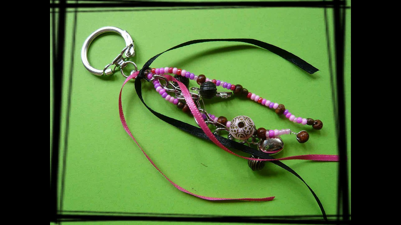 Comment fabriquer un porte clefs / bijou de sac personnalisé ?