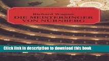 Read Die Meistersinger von Nurnberg: Vocal Score (G. Schirmer Opera Score Editions) PDF Online