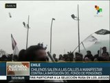 Chile: Se manifiestan en contra del sistema de pensiones