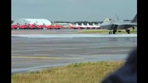 Boeing F-22 Raptor departing Fairford after RIAT 2010