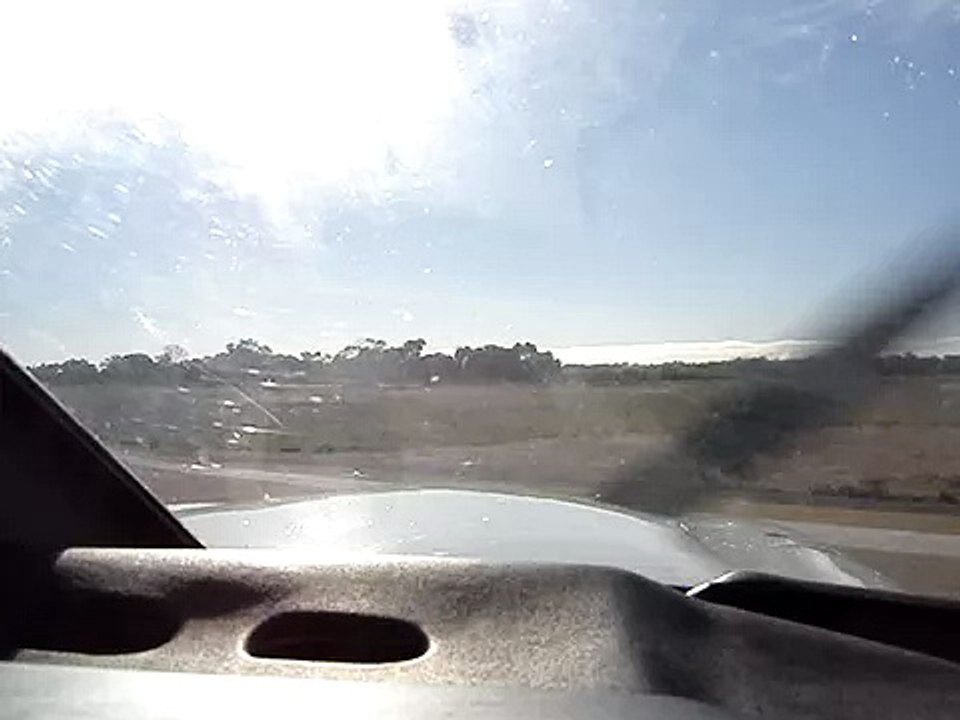 Take Off from Swan Hill, Australia, Rwy 26, Cockpit View