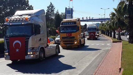 ONLARCA TIR HAVALI KORNALARI İLE SOKAKLARI İNLETTİ