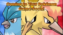 Get the Legendary Pokémon Trio Articuno, Zapdos, and Moltres for Your Pokémon Video Game!