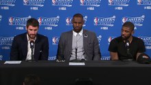 LeBron, Love & Kyrie Postgame Interview - Part 2 | Cavaliers vs Raptors | Game 6 | 2016 NBA Playoffs