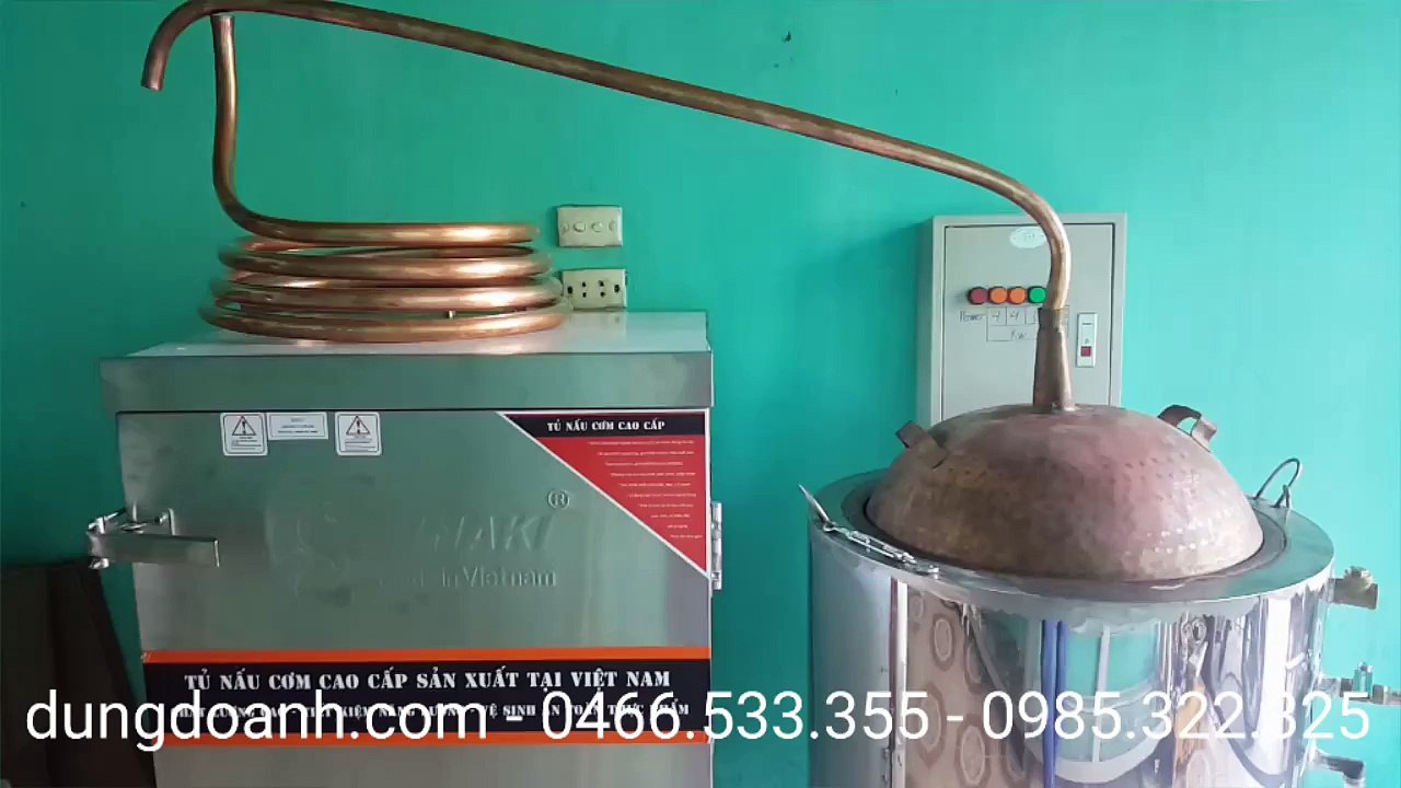 Bộ nồi nấu rượu bằng điện 20kg