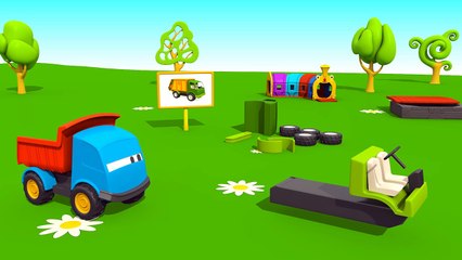 NEU! Leo der neugierige Lastwagen - Teile eines Müllwagens - Lernanimation für Kinder