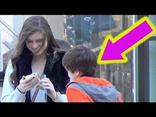 14 Year Old Kid Picking Up G!rls - Prank 2016