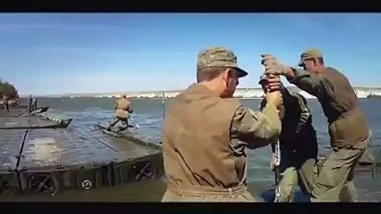 روس کی جنگی حکمت عملی کا حصہ ۔ ۔ کسی بھی دریا پر منٹوں میں پ